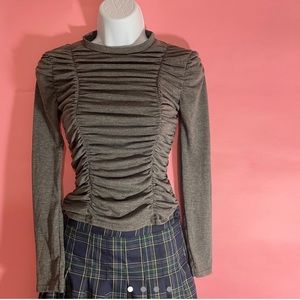 Ruched Long Sleeve Top